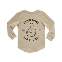 GOOD TIMES BOYS LONG SLEEVE BEIGE